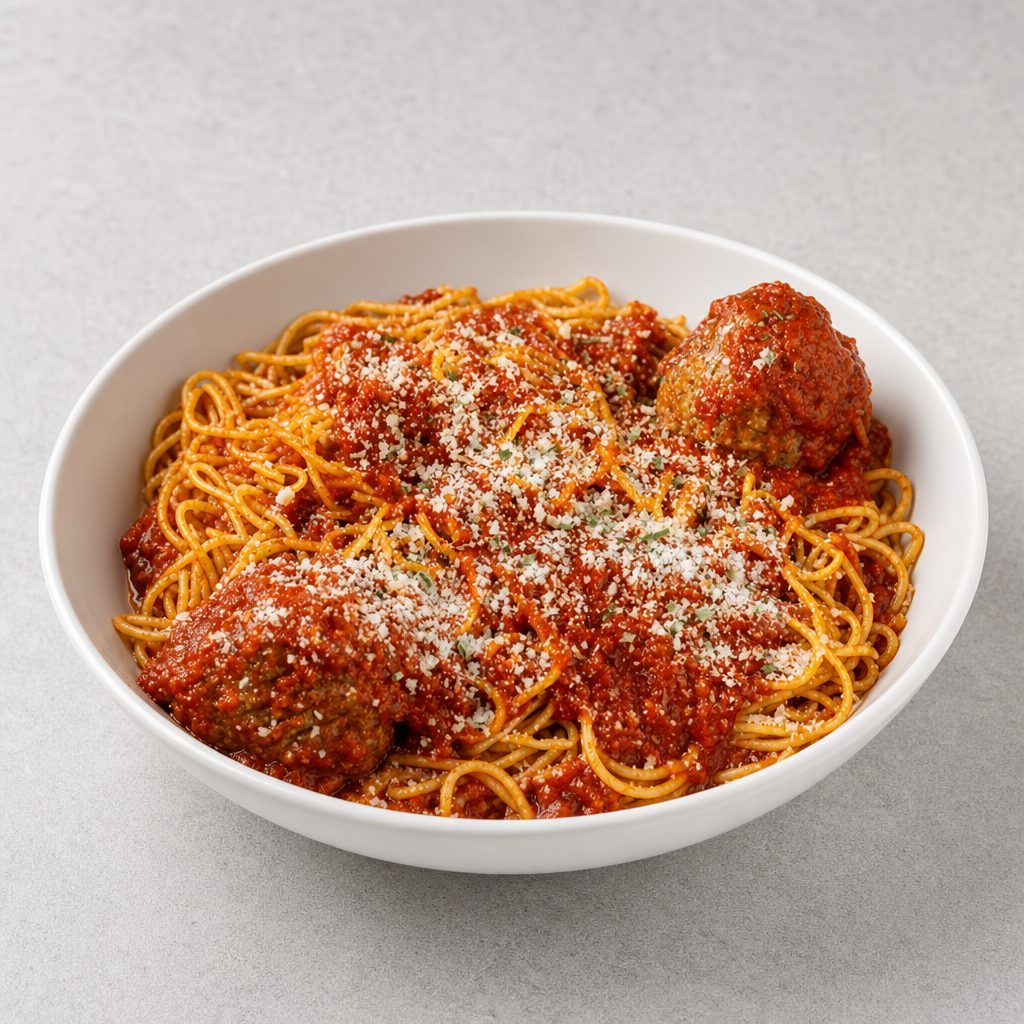 Spaghetti W/ Meatballs.