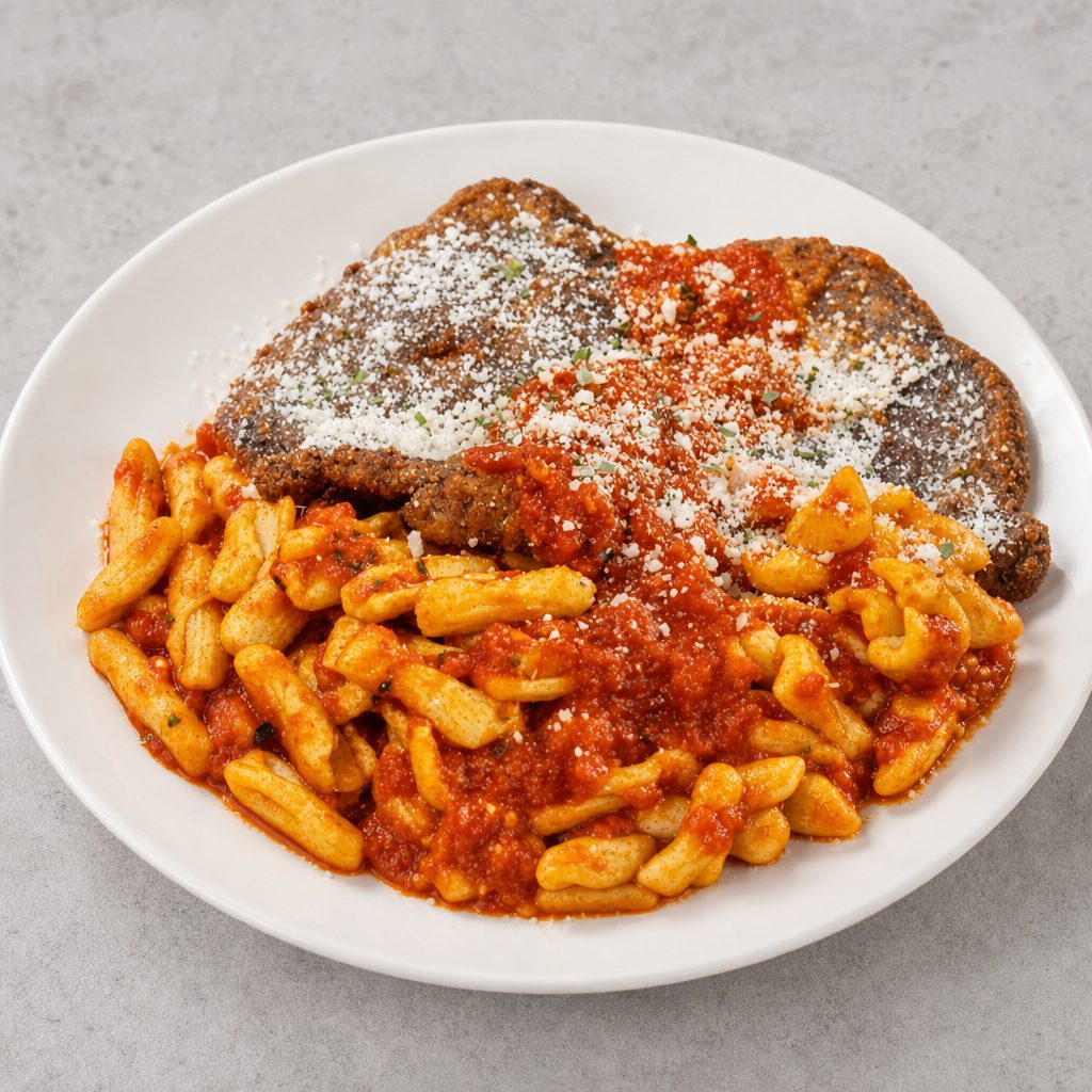 Veal Parmesan Dinner.