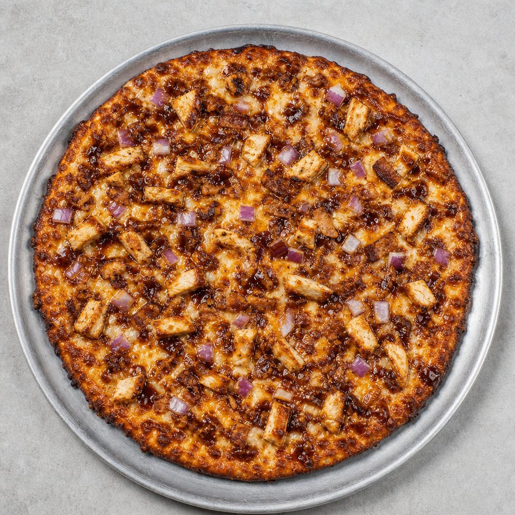 16" Johnny Boy’S Bbq Chicken Pizza.